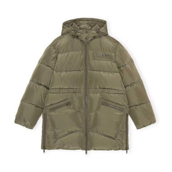 GANNI Oversized Puffer Midi Jacket XXS/XS - Picture 1 of 2